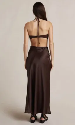 Bec & Bridge Nadia Cutout Dress Brown Size 10 for rent on The Volte - image 3