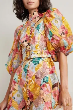 Zimmermann Tempo Kaleidoscope Mini Dress Floral Size 2 / Au 12 for rent on The Volte - image 2