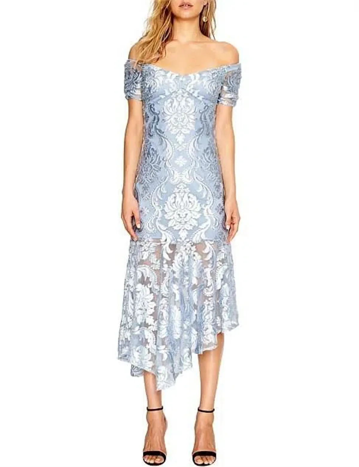 Alice McCall Fleur De Lys Gown Dress Light Blue Pebble Size 10 - Image 1