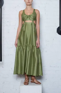 KITX Suspended Dress Moss Green Size 10 for rent on The Volte - image 1