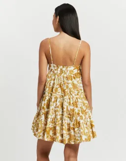 Shona Joy Saffron Tiered Mini Dress Print Size 6 for rent on The Volte - image 2