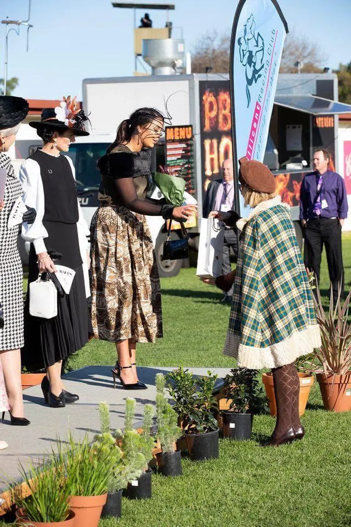 Ganni Gathered Printed Skirt Print Size 10 - Image 3