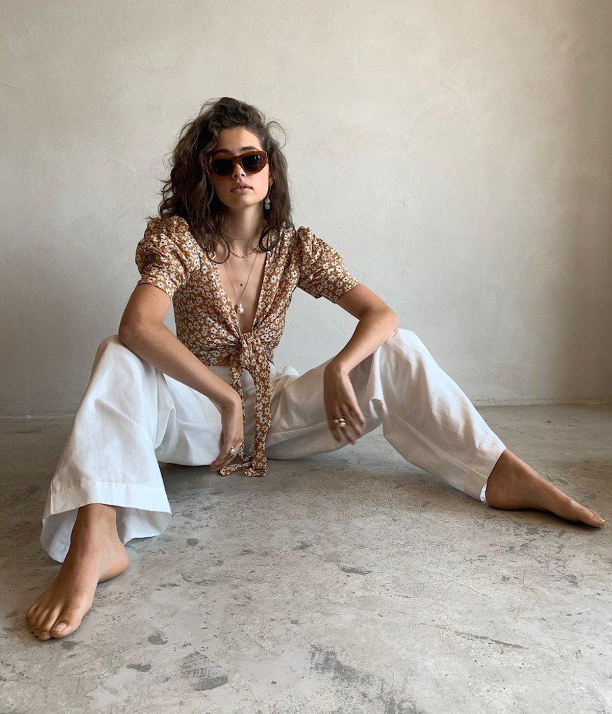 Bec & Bridge Zoe Wrap Top Orange Size 8 - Image 5