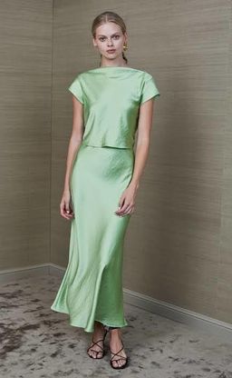 Bec & Bridge Apple Eyes Maxi Skirt Apple Green Size 8 for rent on The Volte - image 1