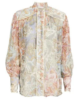 Zimmermann Lucky Bound Blouse Floral Size 8 for rent on The Volte - image 5