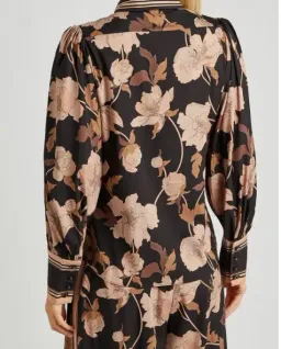Zimmermann Concert Peonies Shirt Black Peonies Size 8 for rent on The Volte - image 3