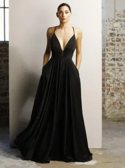 Jadore black formal dress size 10 for rent on The Volte - image 1
