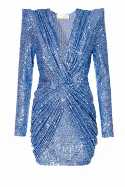 AGGI Sukienka Jennifer illusion blue dress   for rent on The Volte - image 3