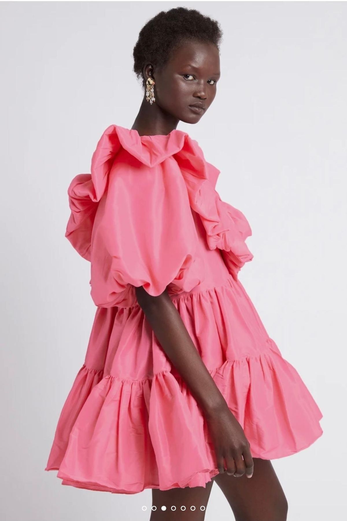AJE - Solstice Ruffle Tiered Smock Dress - Image 3