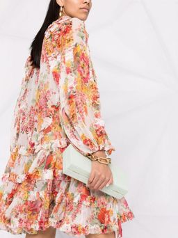 Zimmermann Mae Floral Frill Billow Mini Dress Size 3 for rent on The Volte - image 2