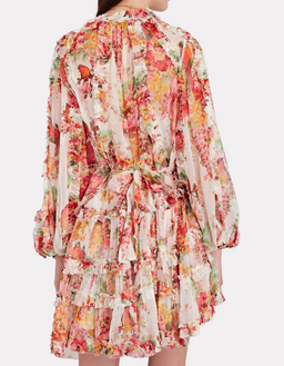 Zimmermann Mae Floral Frill Billow Mini Dress Size 3 for rent on The Volte - image 4