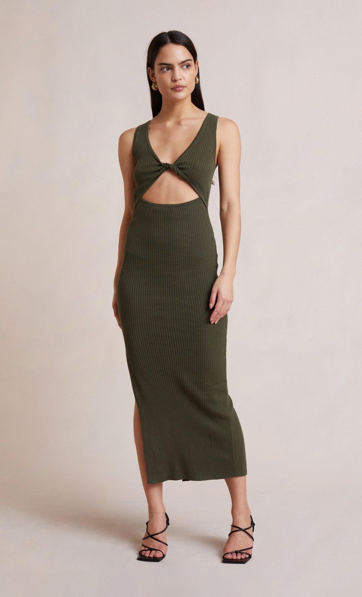 Bec & Bridge Riviera Midi Dress Army Size 12 - Image 1