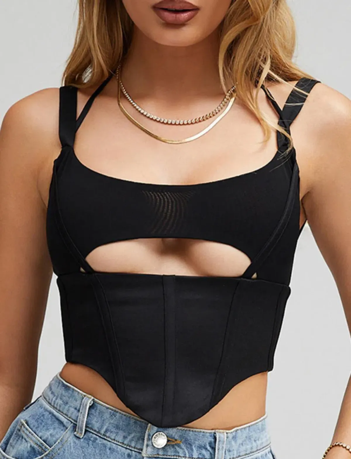 House of CB 'Boldness' Cut Out Corset Size 8 - Image 1