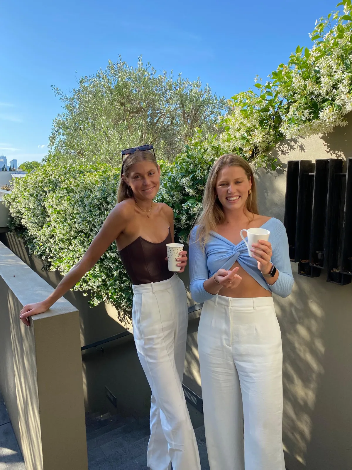 Miaou Leia Leather Corset Brown Size 6 - Image 5