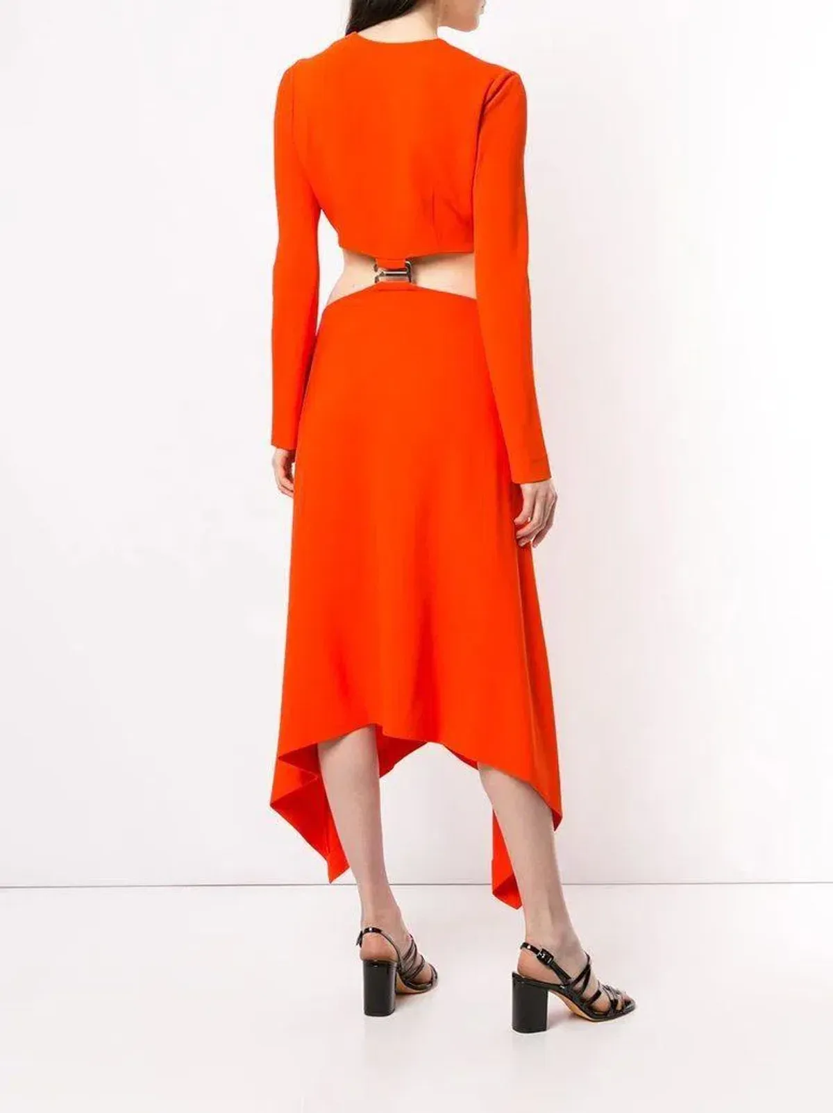 Dion Lee Hook Dress Orange Size 10 - Image 2