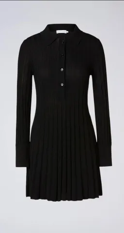 Scanlan Theodore  Pleated Rib Mini Dress Black Size XS / Au 6 for rent on The Volte - image 3