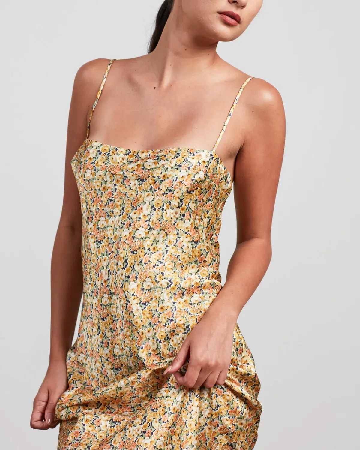 Bec & Bridge Golden Fields Silk Maxi Dress Floral Size 8 - Image 2