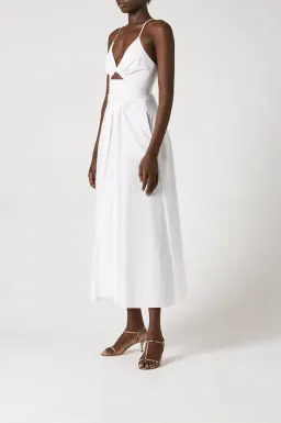 Scanlan Theodore Cotton Strappy Dress White Size 8 for rent on The Volte - image 2