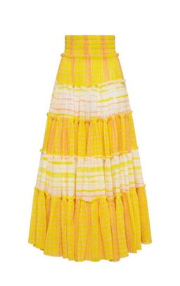 Aje Wilderness Tiered Cotton Maxi Skirt Size 8  for rent on The Volte - image 4