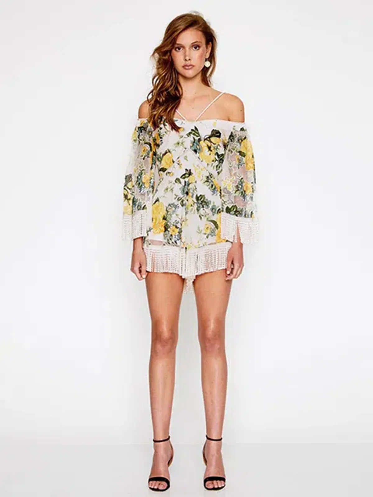 Alice McCall Le Fleur Playsuit Yellow Floral Size 6 - Image 1