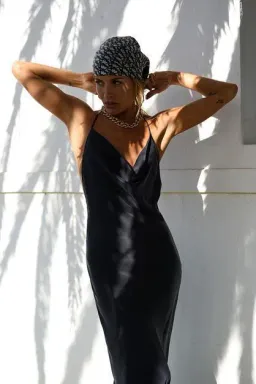 Rat & Boa Santi Dress Deep Navy Size Small for rent on The Volte - image 3