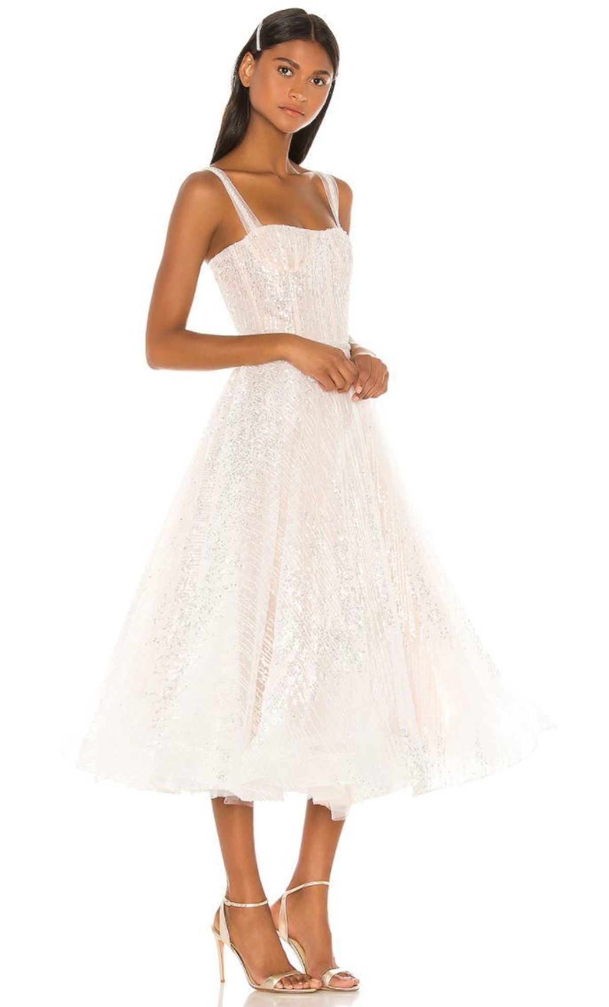 Bronx & Banco Mademoiselle Bridal Midi Dress Size 8 - Image 1