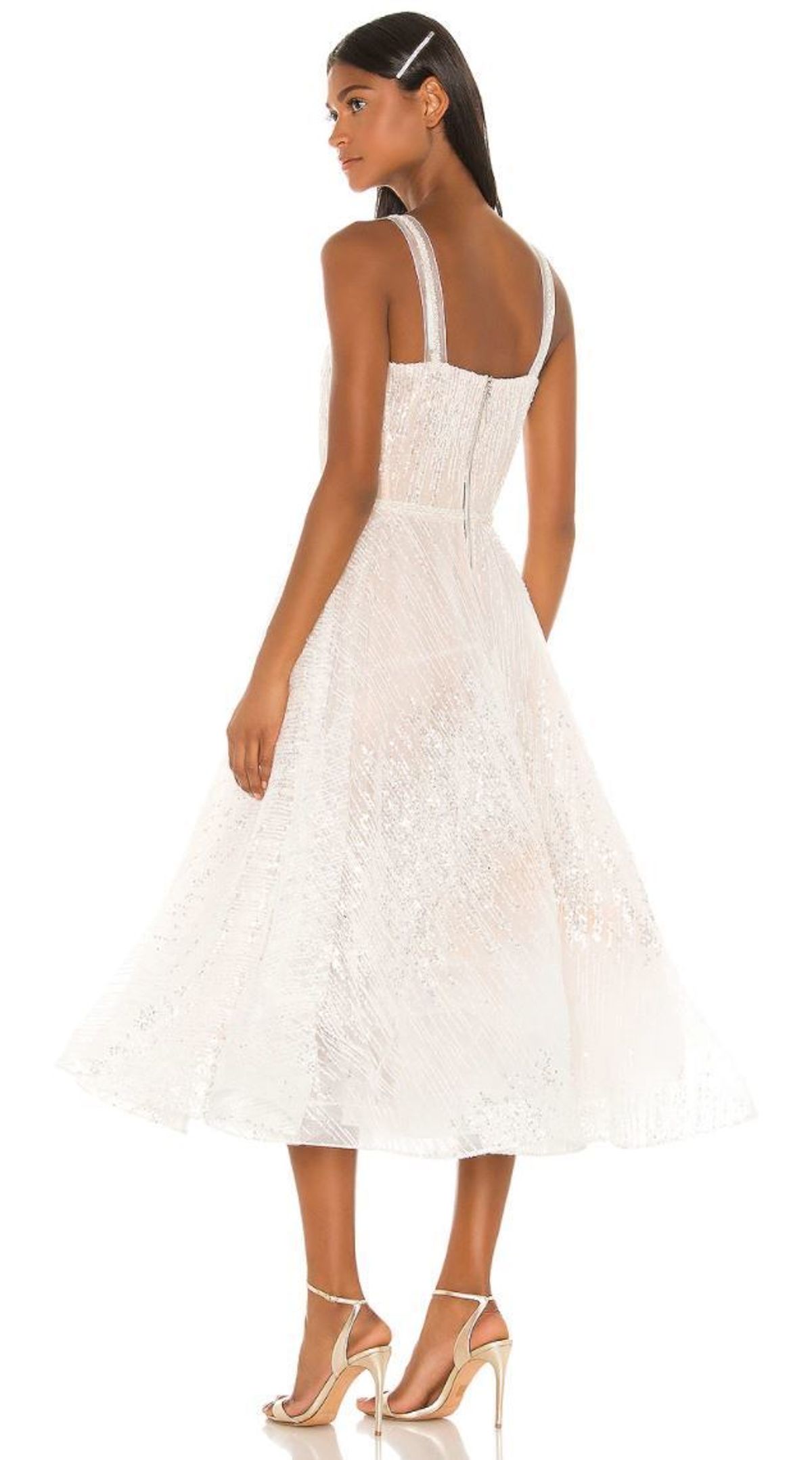 Bronx & Banco Mademoiselle Bridal Midi Dress Size 8 - Image 4