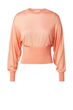 Scanlan Theodore Gloss Knit Sweater and Pleated Skirt Set Orange Size 6 for rent on The Volte - image 5