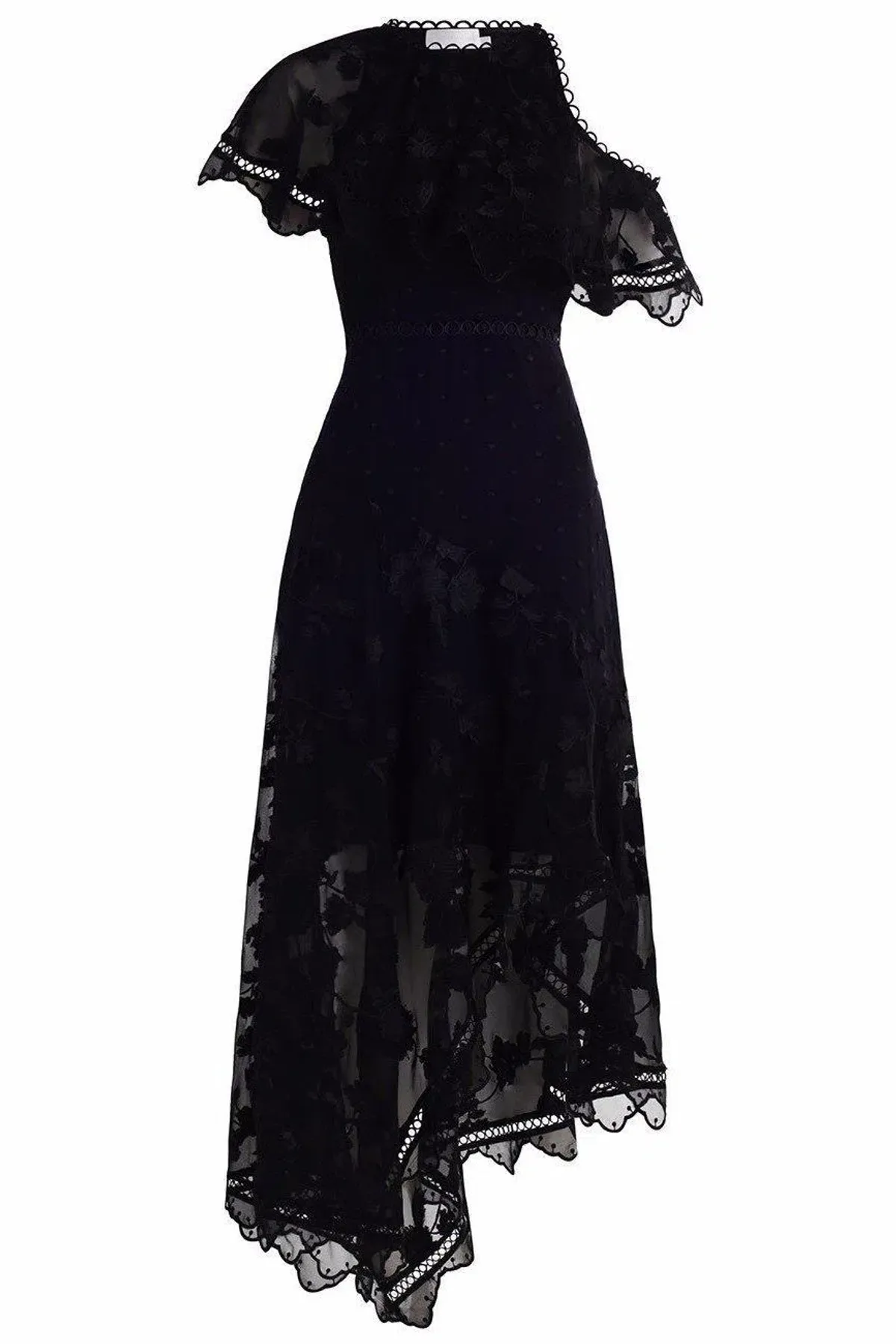NEEDLE & THREAD Marie Embellished Black Gown Size 8 - Image 4