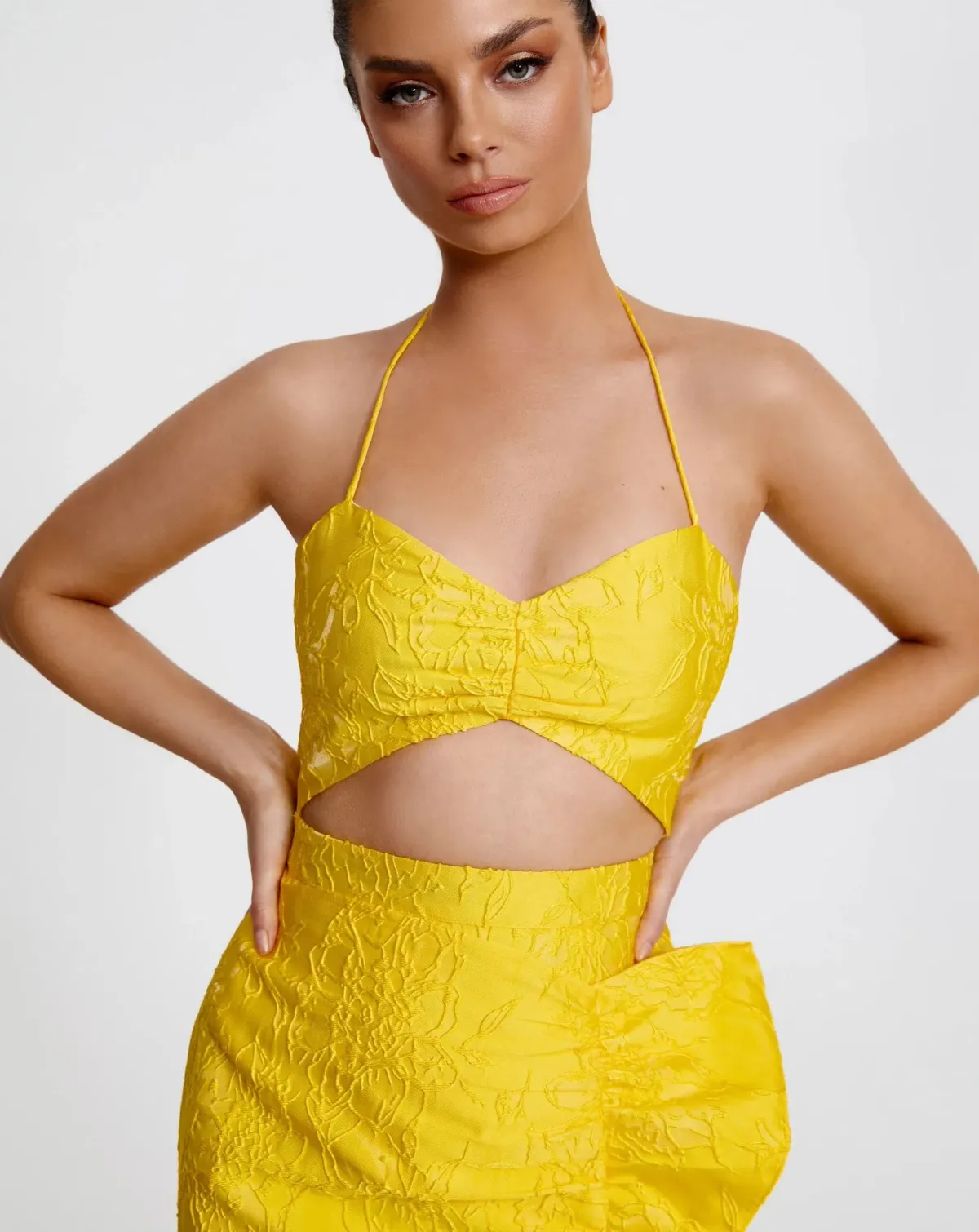 Derma Department Paloma Dress Yellow Size 8 - Image 3