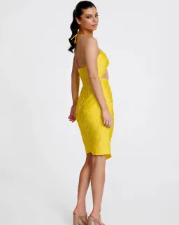 Derma Department Paloma Dress Yellow Size 8 for rent on The Volte - image 2