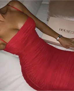 House of CB Fornarina Midi Dress Red Size 8 for rent on The Volte - image 6