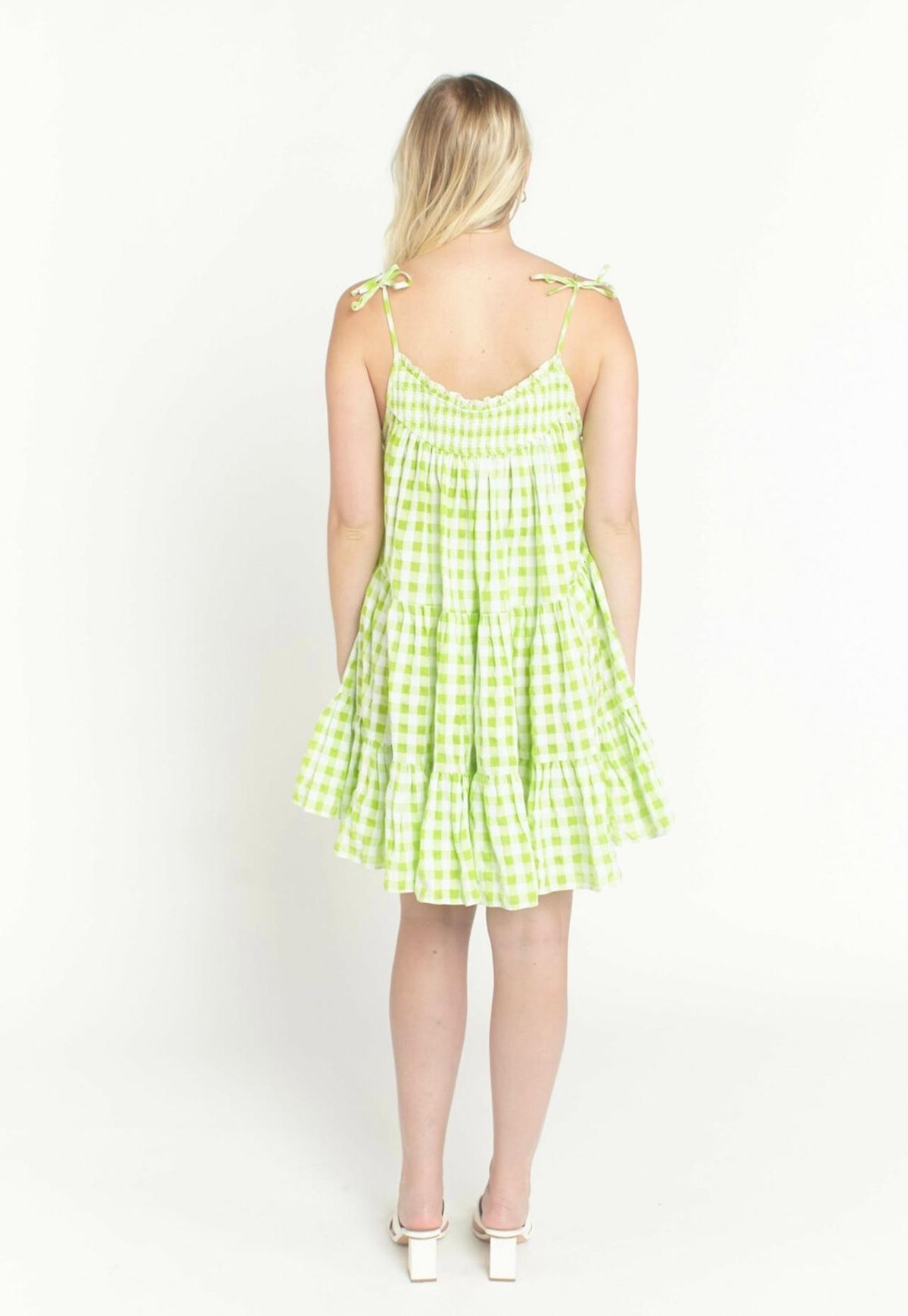 Steele Alfie Lime Dress Print Size M - Image 3