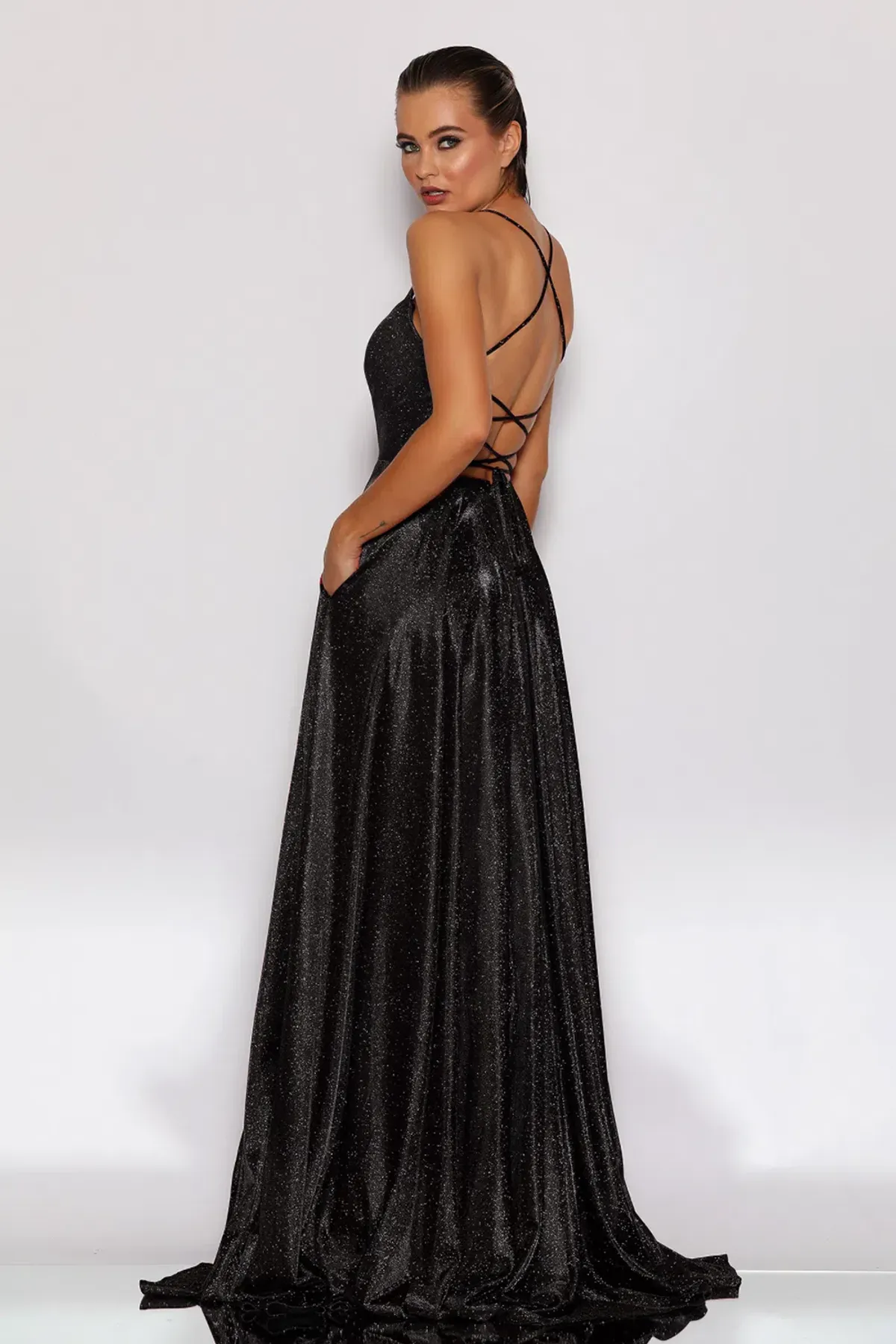 Jadore JX2106 Gown Black Size 6 - Image 2