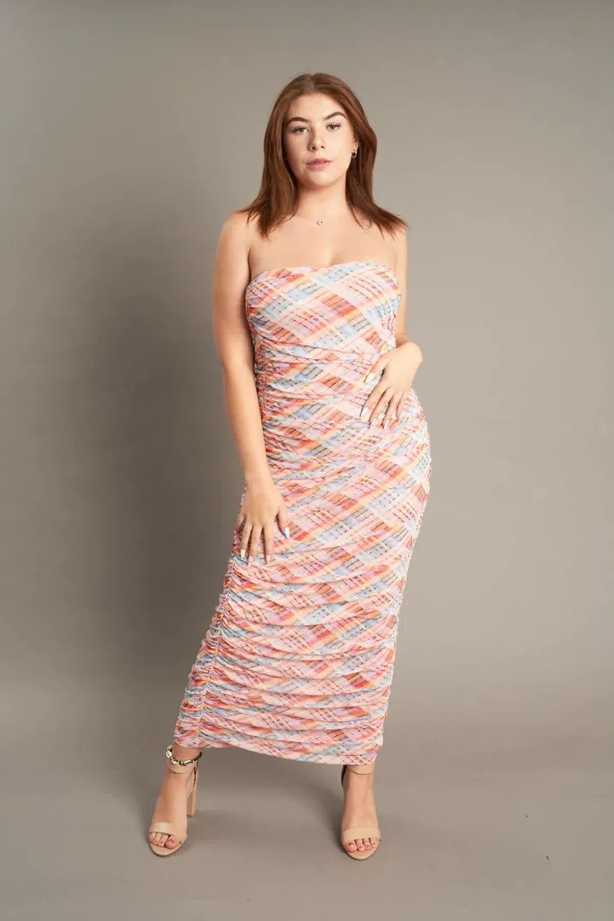 Ruby Cherry Mesh Tube Dress Print Size 6 - Image 4