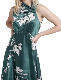 Aje Efflorescent Dress Green Print Size 8 for rent on The Volte - image 3