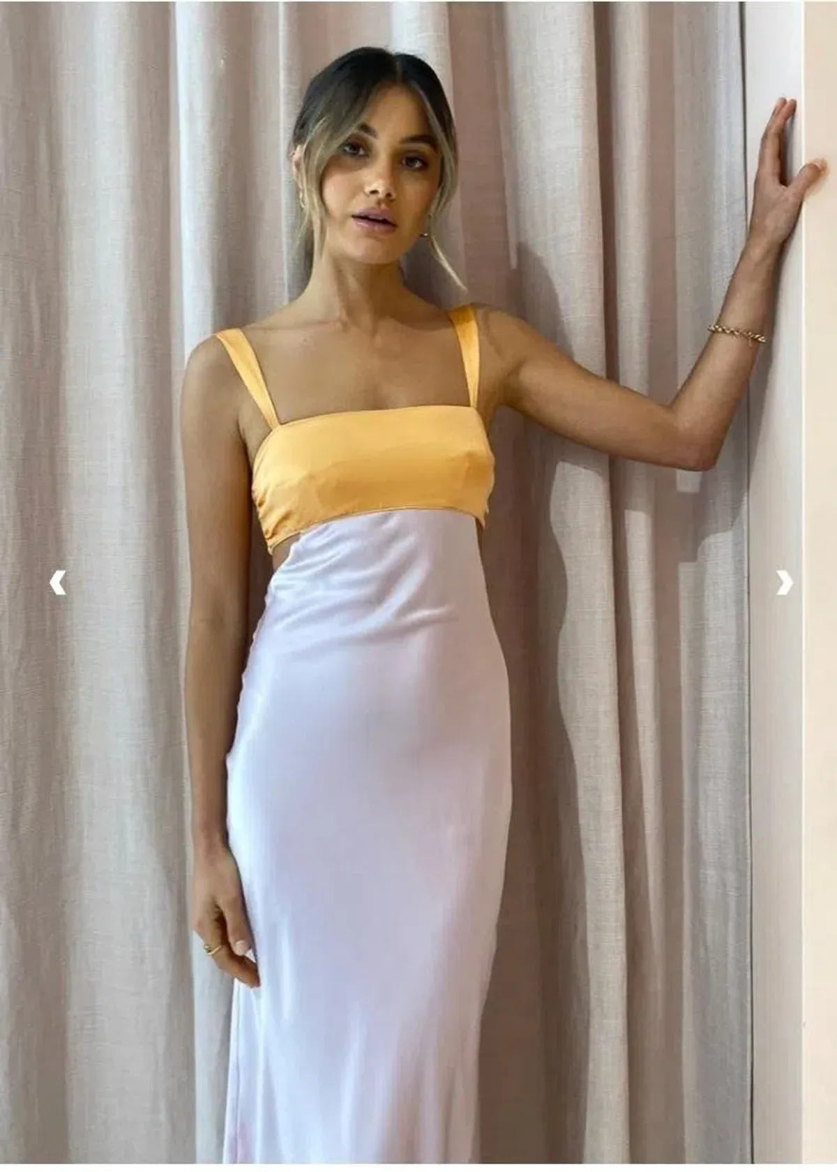  Hansen & Gretel Felicity Dress In Apricot/Lilac Size 6  - Image 2