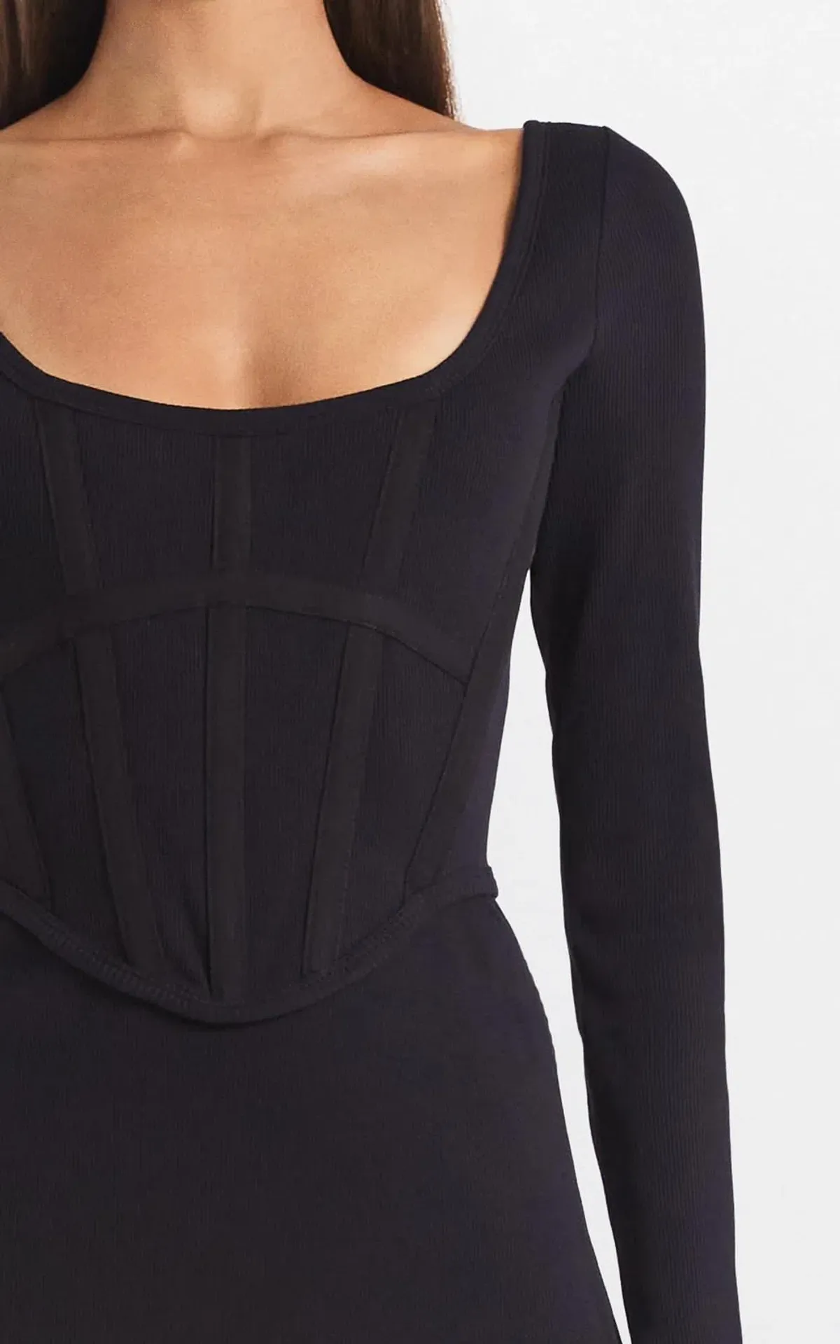 DION LEE Rib Corset Mini Dress - Image 2