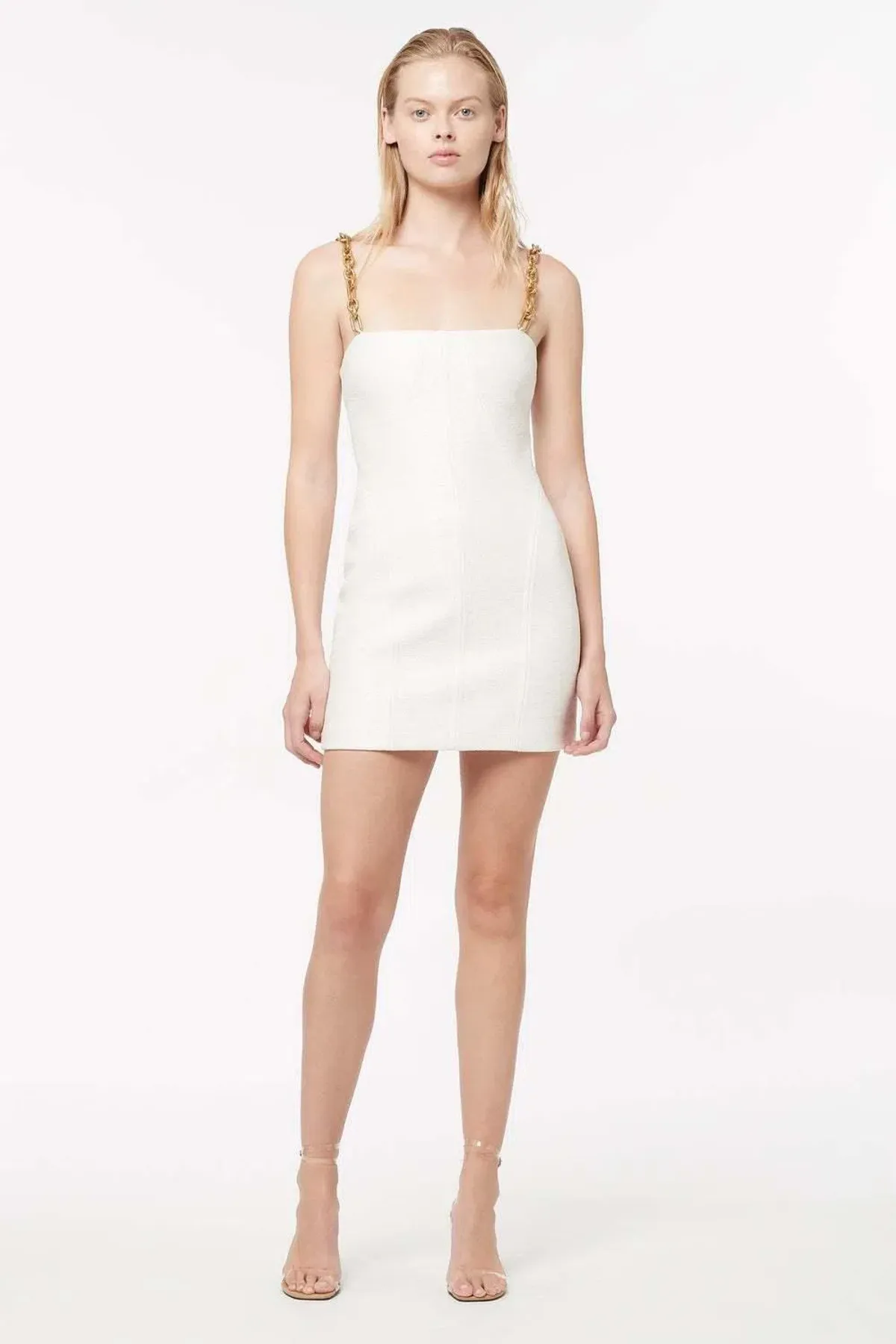 Manning Cartell- Canvas Raffia Chain Mini Dress Size 6 - Image 1