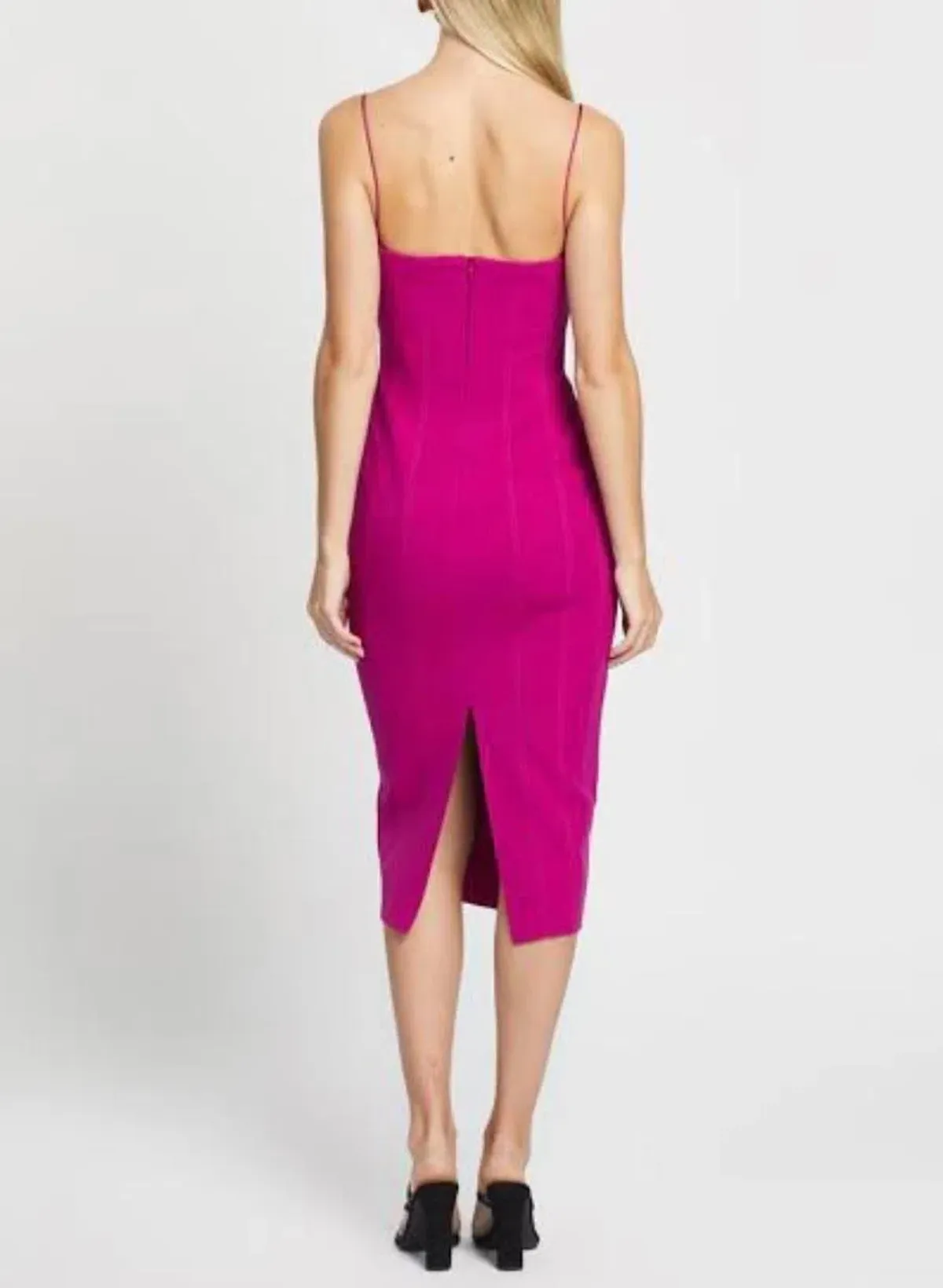 MISHA Irisa Fuschia midi dress - Image 2
