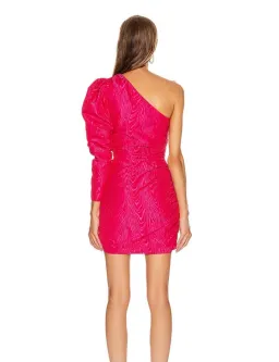 A.L.C Leighton Mini Dress Bright Berry Size 6 for rent on The Volte - image 3