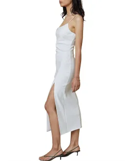 Bec & Bridge Fleur Asymmetric Midi Dress Ivory Size 6 for rent on The Volte - image 2