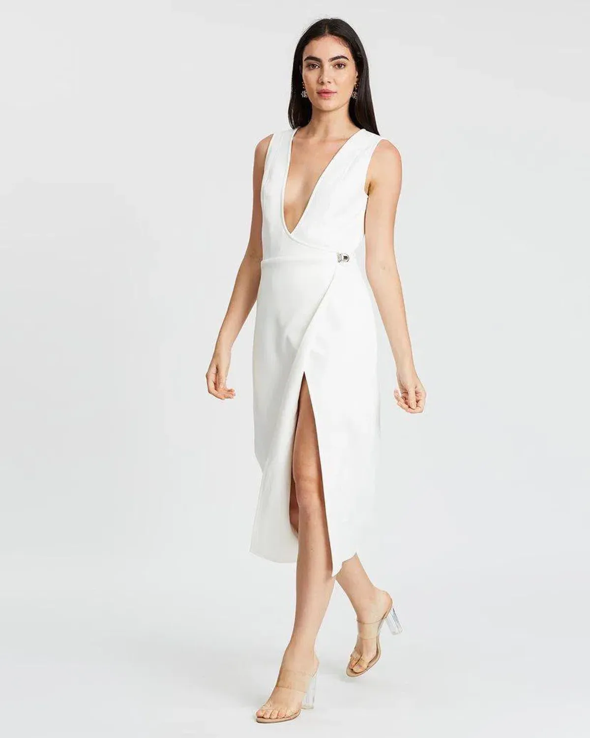 Derma Department Zèline Midi Dress White Size 6 - Image 1