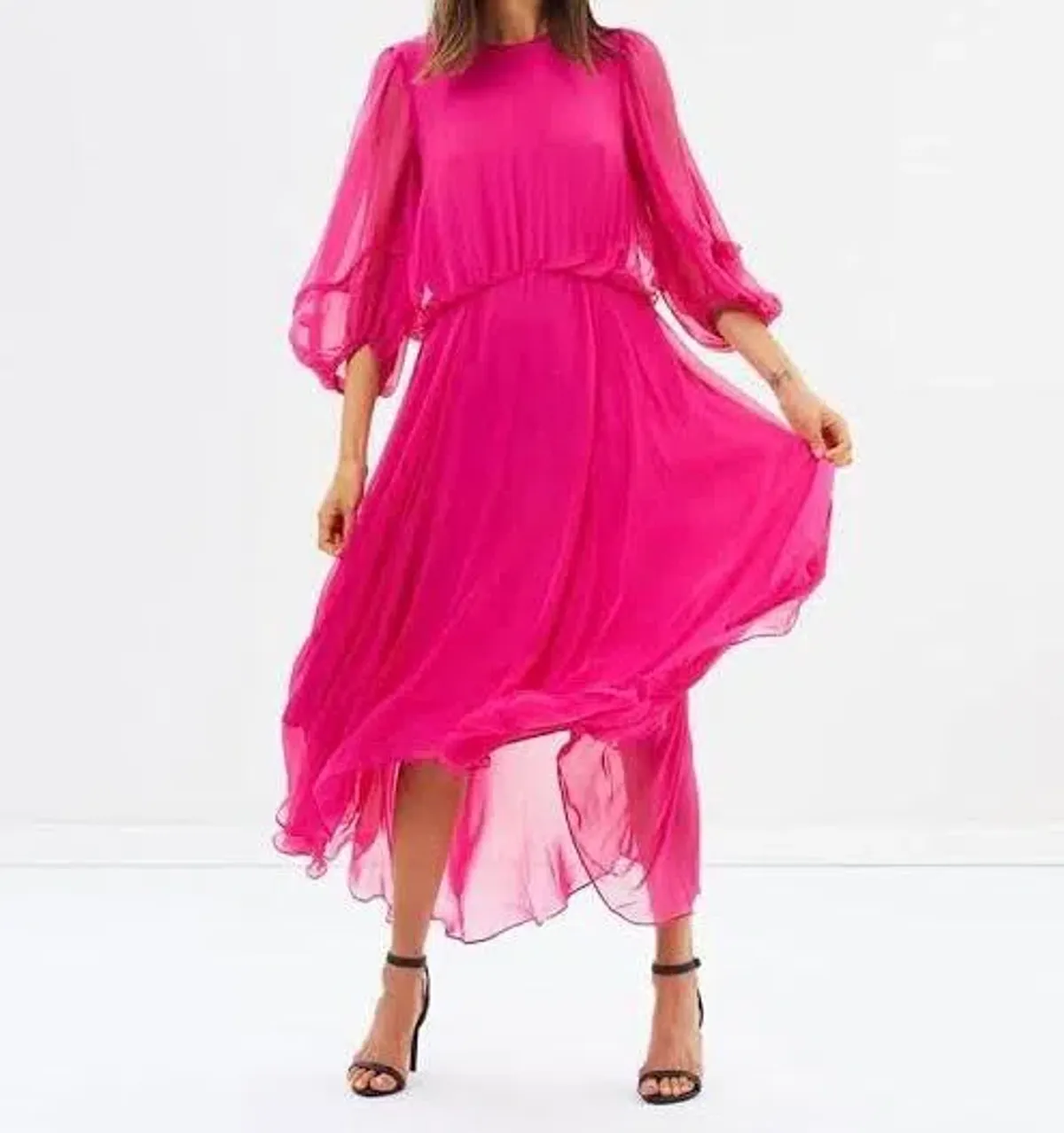 Camilla and Marc Dylan Midi Dress in Hot Pink Size 8 - Image 4