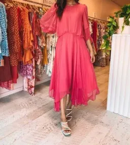 Camilla and Marc Dylan Midi Dress in Hot Pink Size 8 for rent on The Volte - image 7