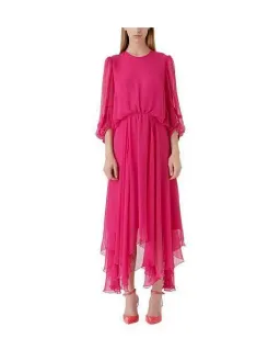 Camilla and Marc Dylan Midi Dress in Hot Pink Size 8 for rent on The Volte - image 3