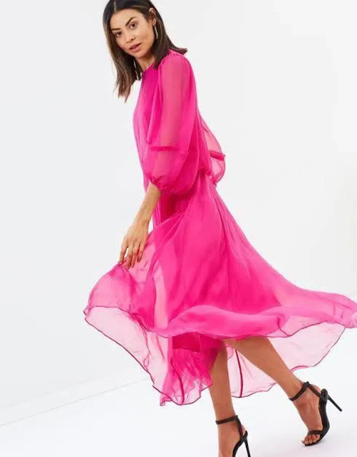 Camilla and Marc Dylan Midi Dress in Hot Pink Size 8 - Image 2