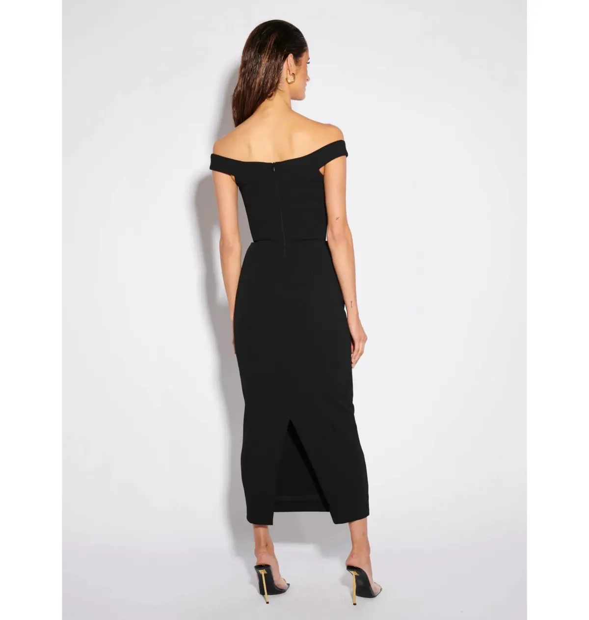 Effie Kats AAMI Midi Dress Black Size AU 10 - Image 3