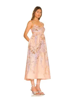Zimmermann Rosa Bralette Midi Dress Floral Size 1 / Au 10 for rent on The Volte - image 2