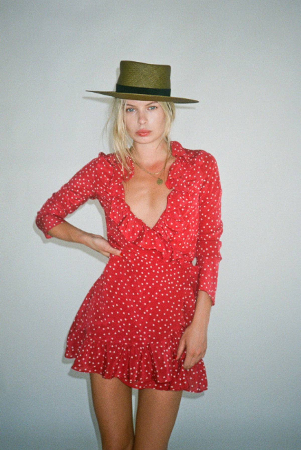 Realisation Par The Alexandra Mini Dress Red Star Size 6 - Image 4